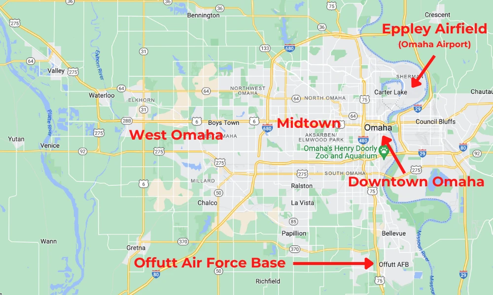 Offutt Air Force Base Map