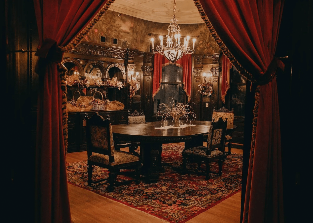 Inside the Joslyn Castle dining room.