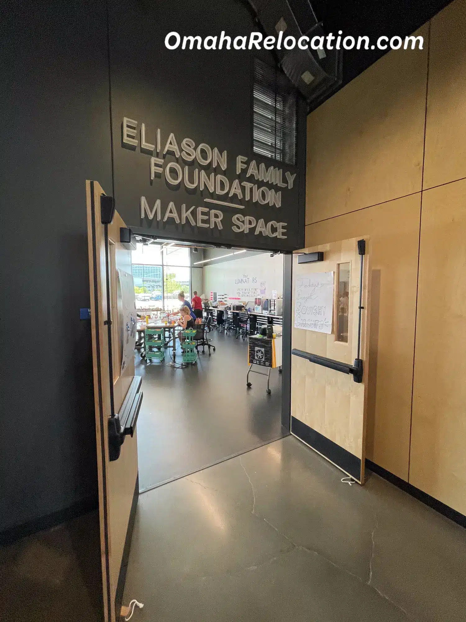 Eliason Family Foundation Maker Space at Kiewit Luminarium