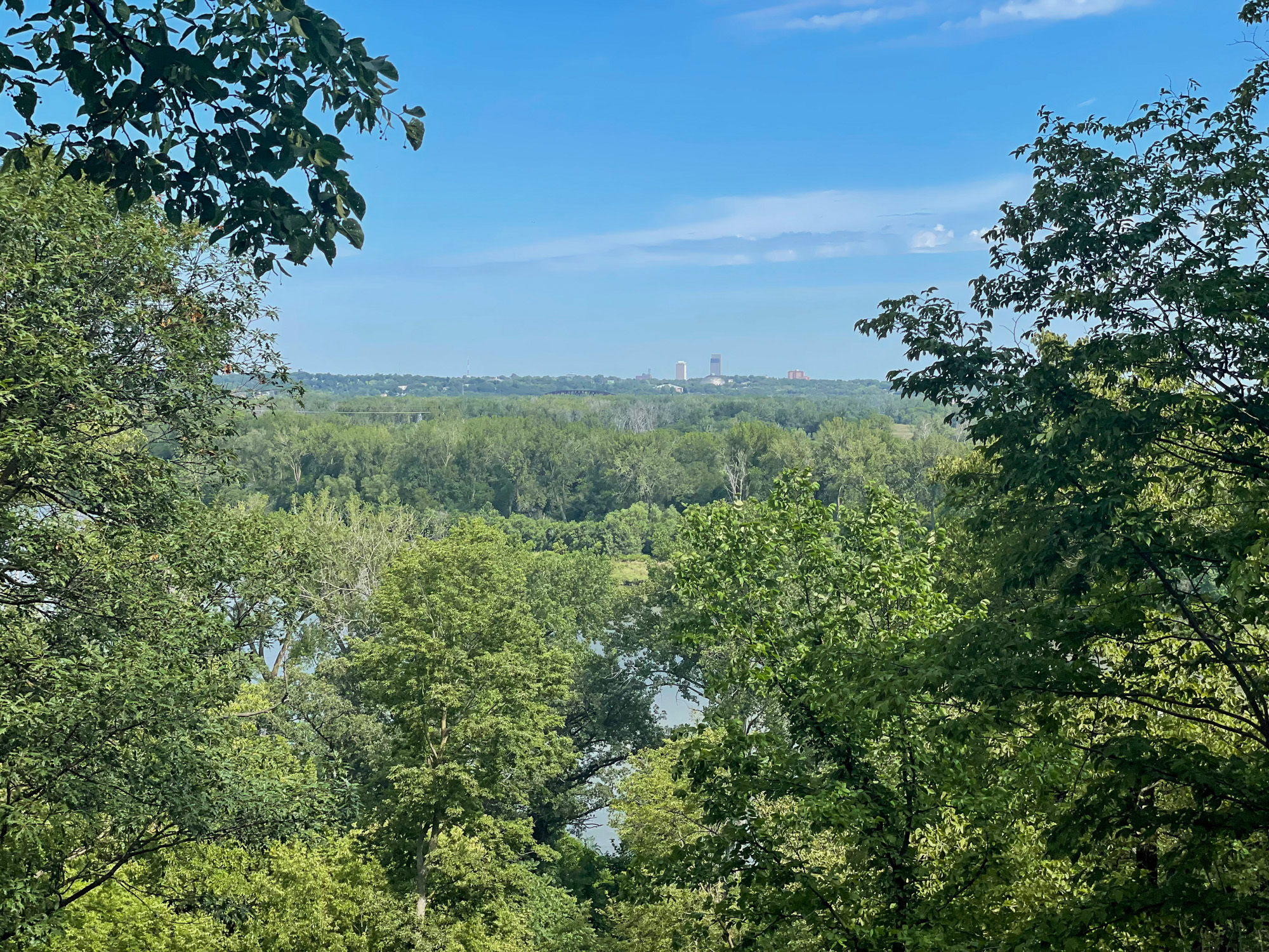 View of Downtown Omaha from Fontenelle Forest